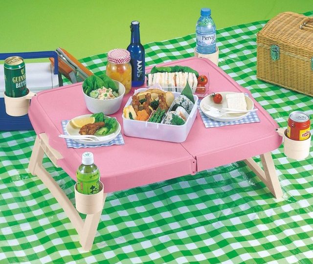 ピクニックに持っていける簡易テーブル